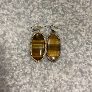 Kendra Scott Elle earrings, Tiger’s Eye